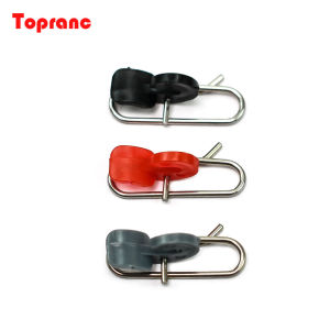 Topranc 45Pcs Plastics Hook Bait Clips+ Steel Quick Pins Connector Sea Fishing Bait Clip Impact Hook Angle Fishing Accessories