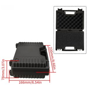 1pc Plastic Multi-Functional Portable Car Repair Tools Box with Pre-cut Sponge Non-Waterproof Hardware Shell Tool Carrying Case