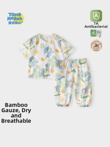 TONGLIANCHUXIN | Bộ Áo Tay Ngắn Và Quần Dài Mùa Hè Từ Bamboo Cotton Nhẹ Và Thoáng Khí