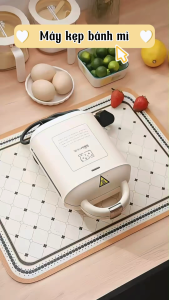 Máy Kẹp Nướng Bánh Mì Bear SMZ-J07S1 Công Suất 610W Làm Sandwich + Waffle Đa Năng Chống Dính Bảo Hành 18 Tháng