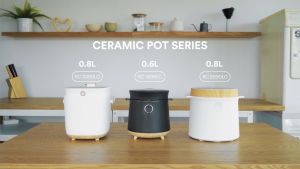 TOYOMI 0.8L SmartDiet Micro-Com. Rice Cooker RC 2080LC - Black / White