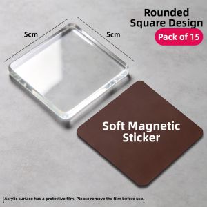 QIANGBIAO | Transparent Acrylic DIY Fridge Magnet Accessories
