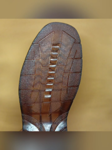 Sol Sepatu Outsole Pantofel Karet Transparan Pria Cowok PVC Coklat Kaca 233 size 38-43