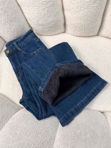 La Chapelle | Quần Jeans Xanh flare eo cao slim vintage