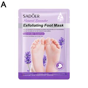 SADOER 1/5/10/20PCS Moisturizing Exfoliating Foot Mask with Lavender & Goat Milk Extract Nourish & Smoothen Foot Skin Effective