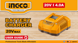 INGCO 20V CHARGER | ONE CHARGER FITS ALL P20S BATTERIES