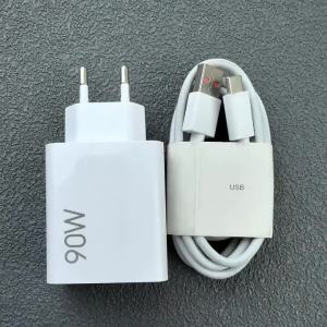 For Xiaomi 90W Fast Charger EU Turbo Charge For Mi 15 S 14 Poco X7 F7 K80 K70 K60 Pro/Ultra Redmi Note 15 14 Pro+ &Type C Cable