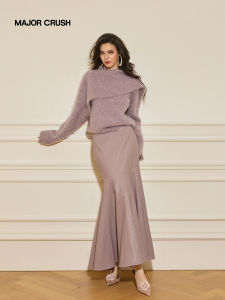 Elegant Lazy Style Fashionable Temperament Cape Dress