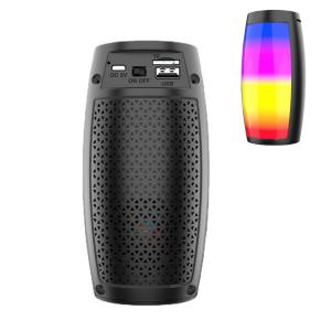 Mini Wireless Speaker For Desk With RGB Ambient Lighting Support Memory Card Playback Lightweight Bluetooth Audio Player