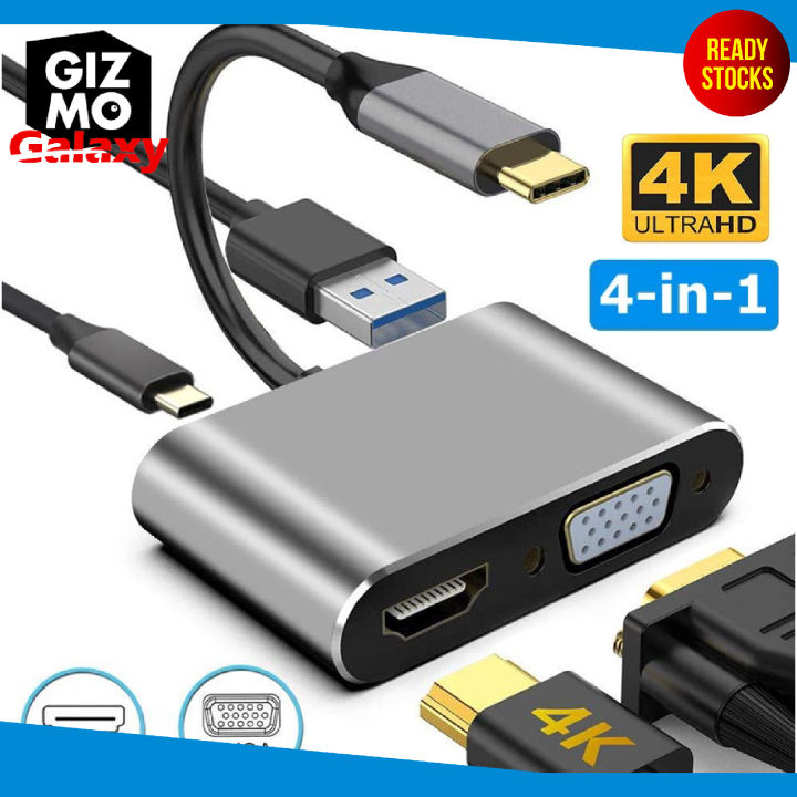 In In Usb C To Hdmi K Vga Adapter Usb Type C Usb C To Vga