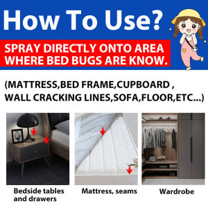 💥Kill fleas and mites in 1second Bed bug killer spray 100% insect repellent bed bugs killer powerful spray Safe non-toxic and odorless bed bugs spray bedbugs killer spray Bed bug spray Dust mite spray 臭虫喷雾 臭虫杀手 除螨喷雾剂