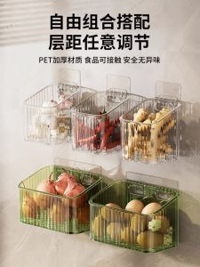 ถังเก็บของในครัวแบบแขวนเพื่อเก็บกระเทียม ผัก ไข่ กล่องเก็บอาหาร สินค้าพลาสติกจาก Zexi