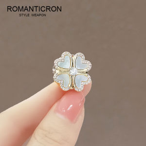 Magnetic Clasp Shell Brooch Pin Womens High-End Fashion Accessory Anti-Light Original Design Pearl Mother-of-Pearl Brooch