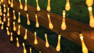 ONELINE #XH612 Solar Powered Water Drop Lights Multicolor Waterproof Outdoor Christmas Decoration