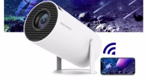 🇸🇬 [In Stock]HY300 Projector With WiFi and Bluetooth 1080P Android 11.0 Home Cinema Outdoor Portable Projetor Mini projector