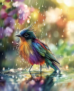 Oil Painting By Numbers Bird Pattern DIY Number Drawing Canvas Pictures By Numbers Home Decor Large Size