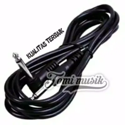 Kabel Jack gitar 6.5mm panjang 3meter akustik elektrik bass keyboard