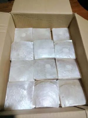capiz shell 100pcs 2x2 2.5x2.5 3x3