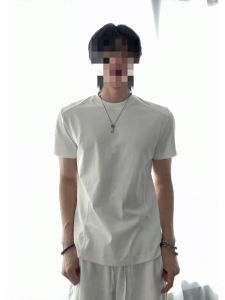 Slim Fit Deconstructed Regular Shoulder White T-shirt