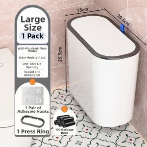 HANSHILIUJIA | New Wall Mount Gap Trash Can for Household Use