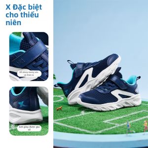XTEP | Giày Chạy Bộ Cho Trẻ Em Chống Sốc Bền và Thoáng Khí