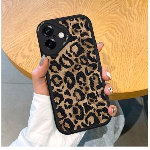 Suitable for Apple 16promax Phone Case Fashion Stylish Leopard Print Iphone15 Soft Case 14 Silicone 13 Protective Case
