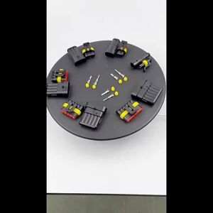 5 set Waterproof Automotive Electrical Connector Terminals Automotive Electrical Wire Connector Plug Kit 1/2/3 Pins Way AMP Super Seal Waterproof Electrical Wire Connector Plug Terminals for Car Truck Waterproof Connector