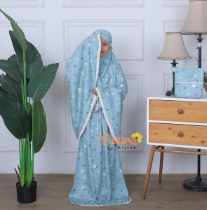 Mukena Anak 2 3 4 5 6 7 8 Tahun ( PAUD/TK/SD ) Rayon Motif Renda