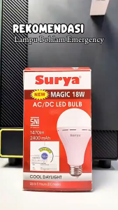 [BISA COD] Bola Lampu Led AC/DC Surya Magic Tipe 9 12 Lampu Emergency  9 12