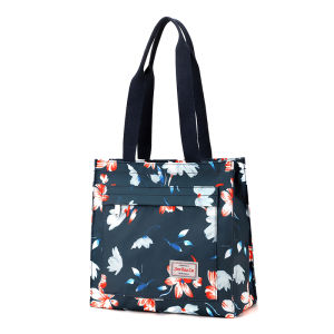 Summer New Fashion Printed Nylon Single Shoulder Bag Handheld Large Capacity Commuting Womens Bag Casual Handbag