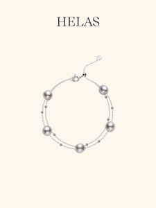 Helas | Baroque Akoya Pearl Double Layered Starry Hand Chain