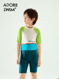 UV Protection Stylish Boys One-Piece Swimsuit