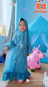 Gamis Anak Zahwa Series El Abidah 1 - 10 Tahun