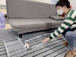 Kệ 3 tầng INOX Nhà Bếp Nhà Tắm Có Bánh Xe Tiện Lợi Đa Năng