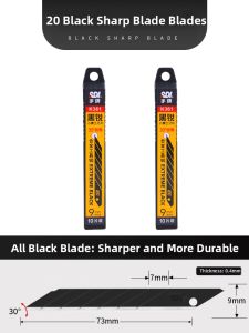 Compact Professional-grade SK2 Tool Steel Craft Knife 9mm