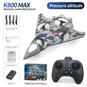 Máy Bay Điều Khiển Từ Xa K800 MAX RC Máy Bay Chiến Đấu Mô Hình Lượn Nhào Lộn 2.4G Với Đèn LED 360 Độ ° Máy Bay Xốp EPP Cho Trẻ Em Chơi Ngoài Trời