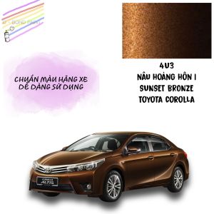 TOYOTA COROLLA MÀU NÂU CÁNH GIÁN - BÌNH XỊT SƠN XOÁ VẾT XƯỚC Ô TÔ 400ML (MÃ MÀU 4U3)