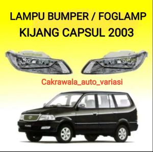Lampu Bumper Foglamp Kijang Capsul 2003-2004 Komplit