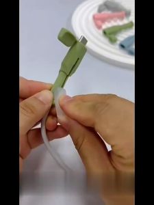 BabyShop-C1159 Silikon Pelindung Kabel Data Type C Ganda / Pelindung Karet Anti Tekuk / Cable Charge