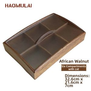Walnut Creative Lid Nut Box
