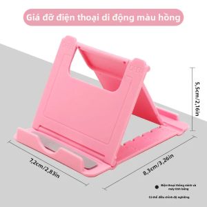 Giá Đỡ Điện Thoại Bằng Nhựa Gấp Gọn Mini Đa Năng Bộ 8 Màu Thiết Kế Sáng Tạo Dùng Được Cho Máy Tính Bảng Để Bàn