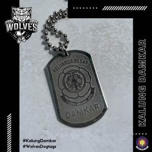 Kalung damkar / dogtag damkar / Kalung pemadam kebakaran / pemadam kebakaran / aksesoris damkar Bandul Rantai