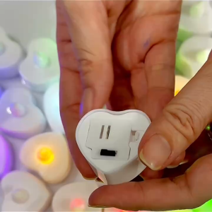 Combo 3 đèn NẾN TRÁI TIM điện tử nhỏ _ nhiều màu sắc ấm áp lãng mạn LED cầu hôn đạo cụ đèn trang trí tiệc cưới sinh nhật