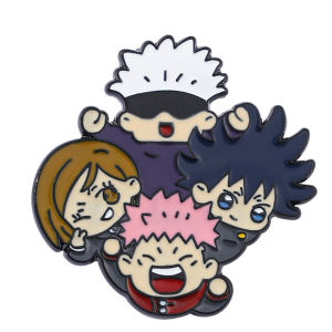 Jujutsu Kaisen อนิเมะตัวเลขสุดสร้างสรรค์กระเป๋าเป้สะพายหลัง lencana PIN เคลือบสุดเท่ปกเครื่องประดับปกเสื้อ kado ulang tahun เพื่อน