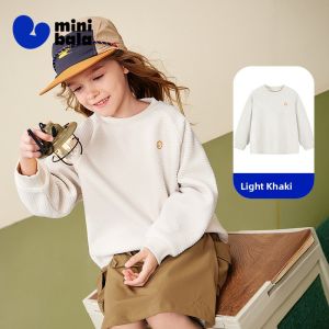MINI BALA | Autumn New Warm Fleece Lined Hoodie with Adjustable Hem
