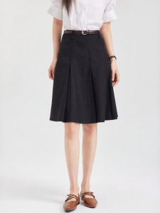 Elegant Slimming High Waisted A-line Skirt
