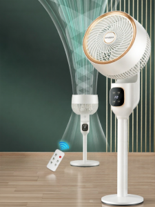 [China Plug Without Adapter] Air Circulating Quiet Small Desk Standing Fan