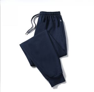 Mens Winter Fleece Lined Cotton Sports Pants Loose Fit Straight Leg Casual Trousers Thickened Comfortable All-Match Sweatpants