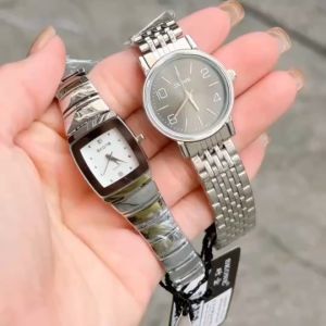 นาฬิกาข้อมือ SKONE สายสแตนเลส ใส่สบาย หน้าปัด 24 มม