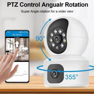 【Ready Stock】Security Camera Full-HD 1080P Wireless Wi-Fi IP Camera Home Surveillance CCTV Cameras with Motion Detection Alarm/Night Vision/Remote Viewing